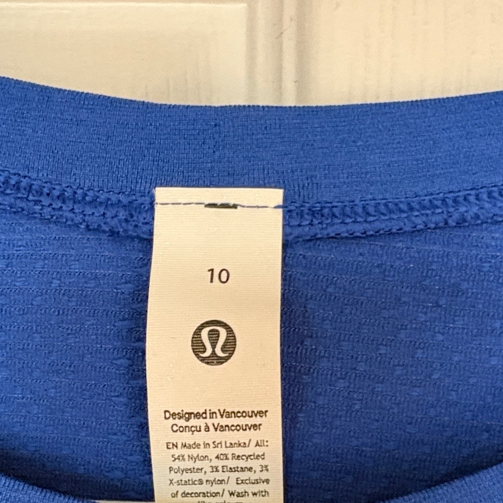 lululemon athletica Royal Blue Long Sleeve Tee - Picture 2 of 4